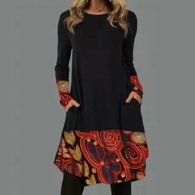 Riva Lefèvre | Robe Boho élégante à manches longues