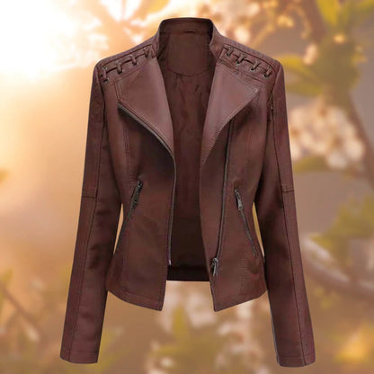 Veronica™ | Veste en Cuir Élégante pour Femme