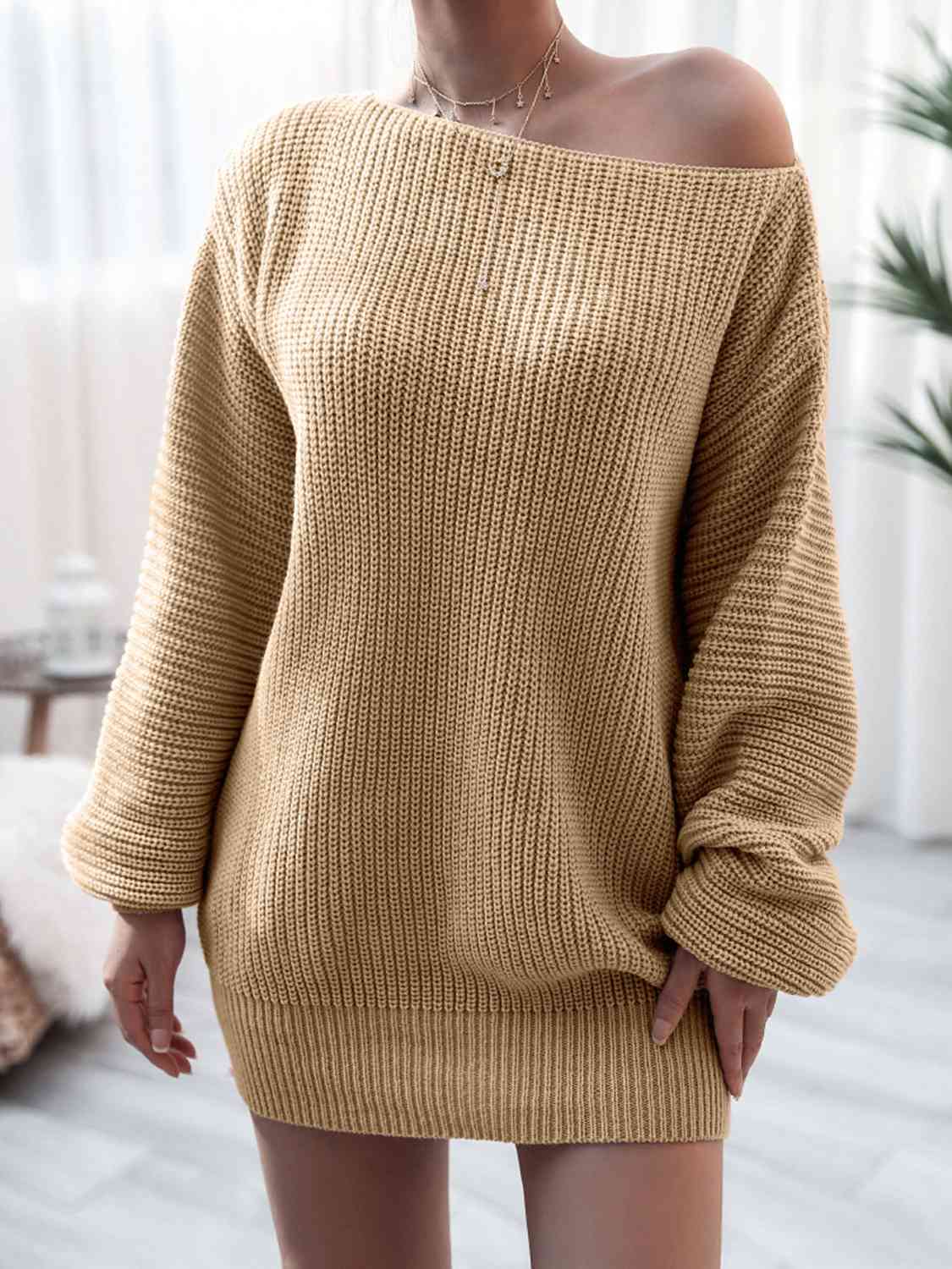 Mini-robe tricotée