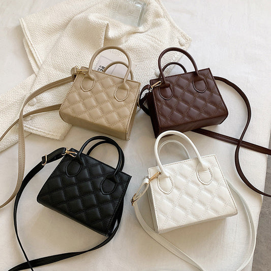 Sac à main en cuir matelassé