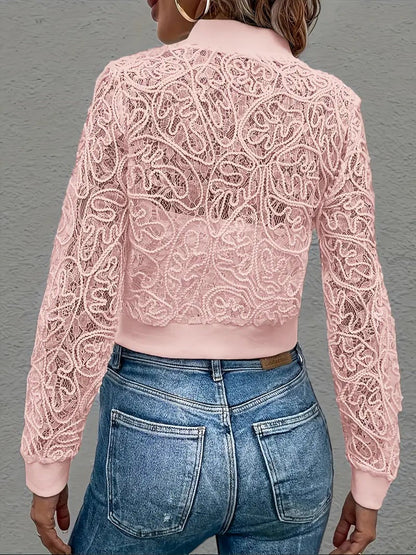 Veste courte en dentelle Celina