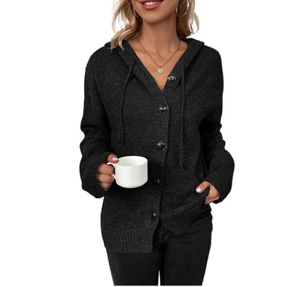 Cardigan en maille à boutons confortable pour femmes