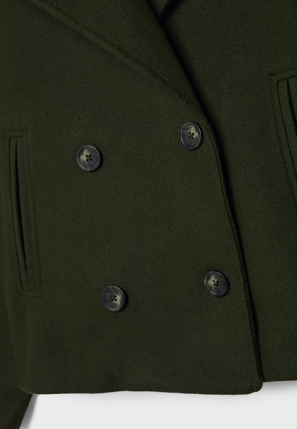 Veste courte chic à double boutonnage