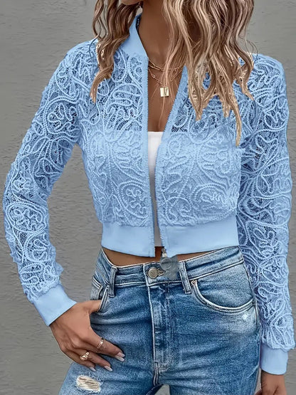 Veste courte en dentelle Celina
