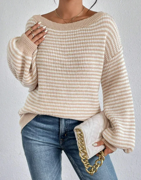 Pull-over en tricot épais et douillet pour les superpositions d'automne