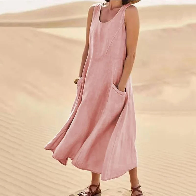 Robe sans manches pour femmes
