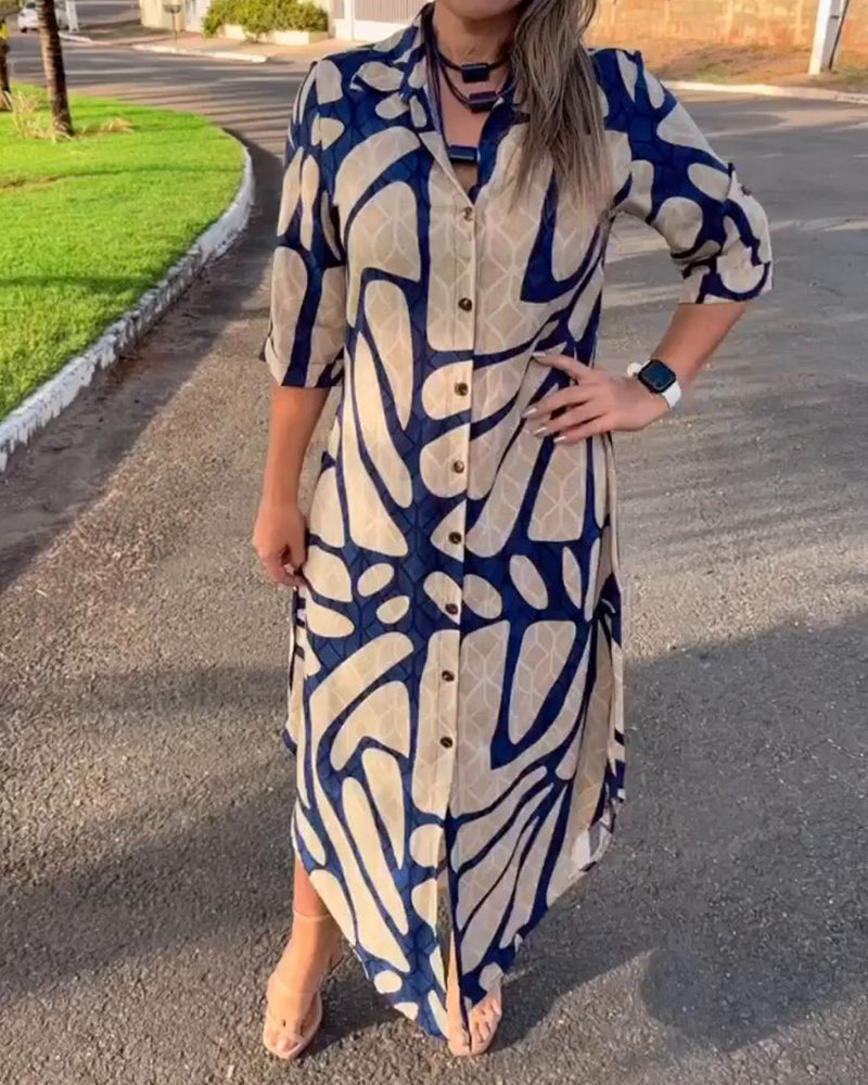 Ellie | Fashion Print Shirt Dress