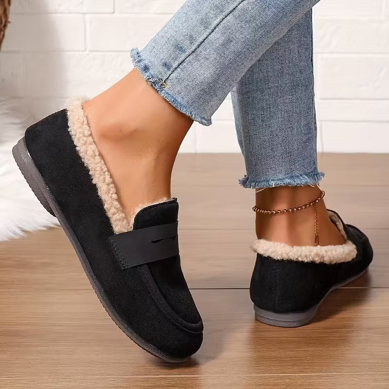 Mocassins d'hiver doublées de polaire