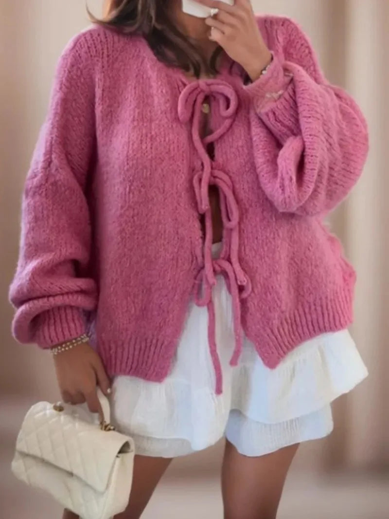 Cardigan en maille douce et confortable pour un confort décontracté au quotidien