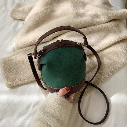 Sac à main seau épaule rétro chic