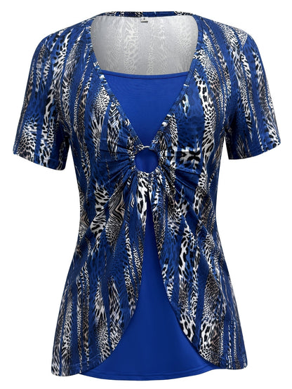 Zyra™ | T-Shirt en Faux Superposé Élégant