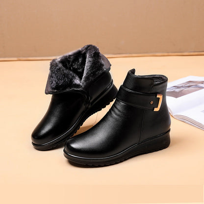Bottes Orthopédiques en Cuir Véritable pour un Soutien Confortable