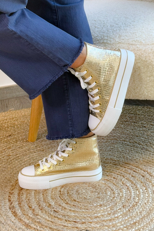 Style Converse Croco Doré