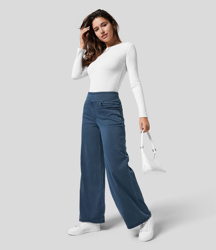 Emma | Pantalon Élastique Confortable Taille Haute