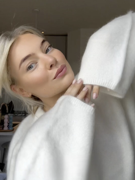 Pull en maille de mohair doux et confortable