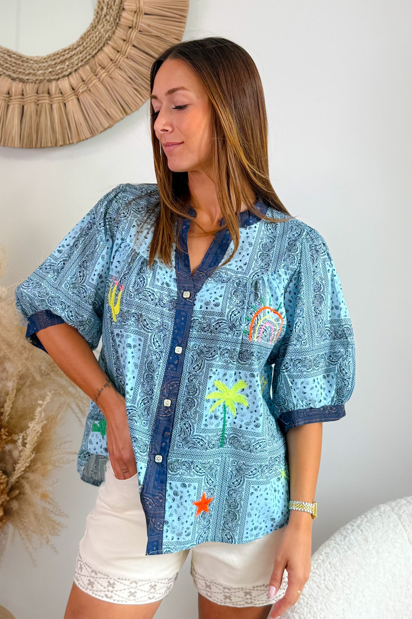 Chemise Badine Bleu