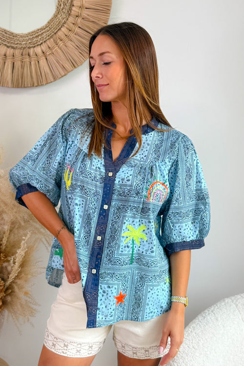 Chemise Badine Bleu
