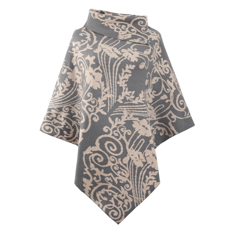 Manteau stylé aux motifs graphiques