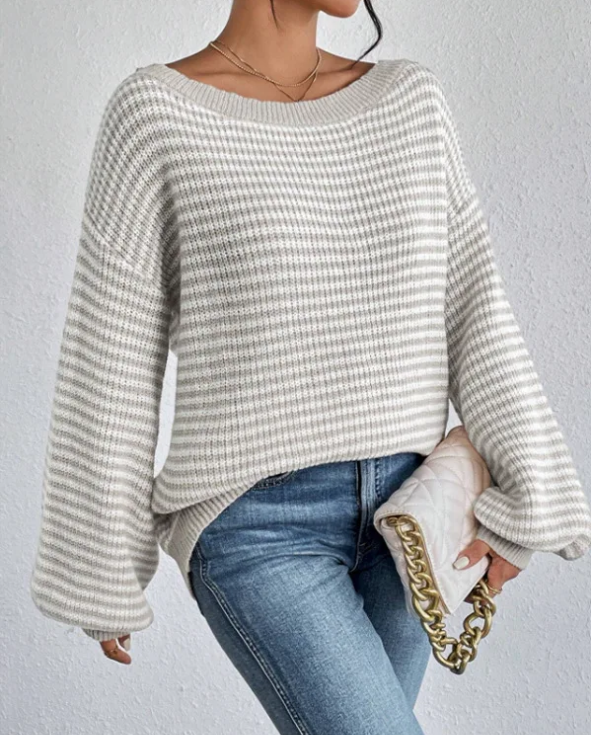 Pull-over en tricot épais et douillet pour les superpositions d'automne