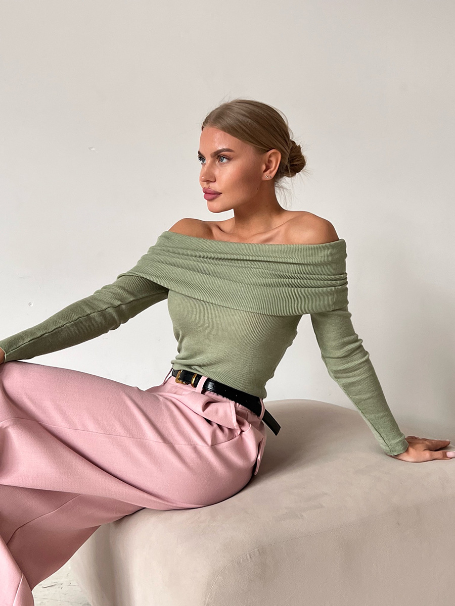 Océane Dubois® | Pull tricoté chic épaules dénudées pour tenue de soirée