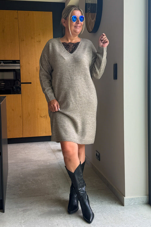 Robe Pull CarAdela Taupe Carmakoma