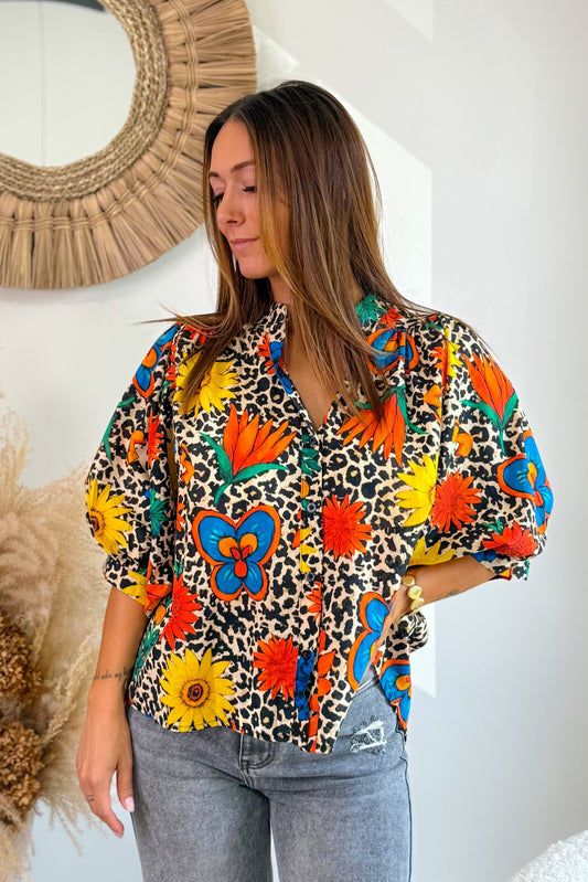Chemise Tournesol Léopard