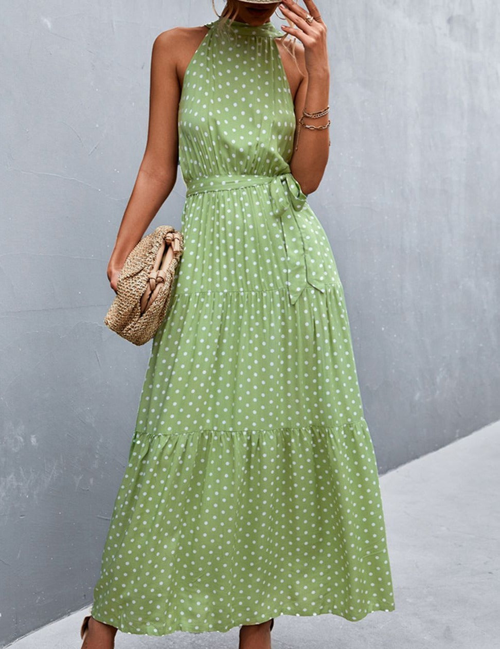 Robe sans manches avec imprimé estival