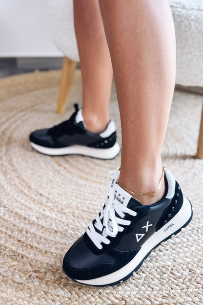 Baskets Sun68 Noir simili cuir