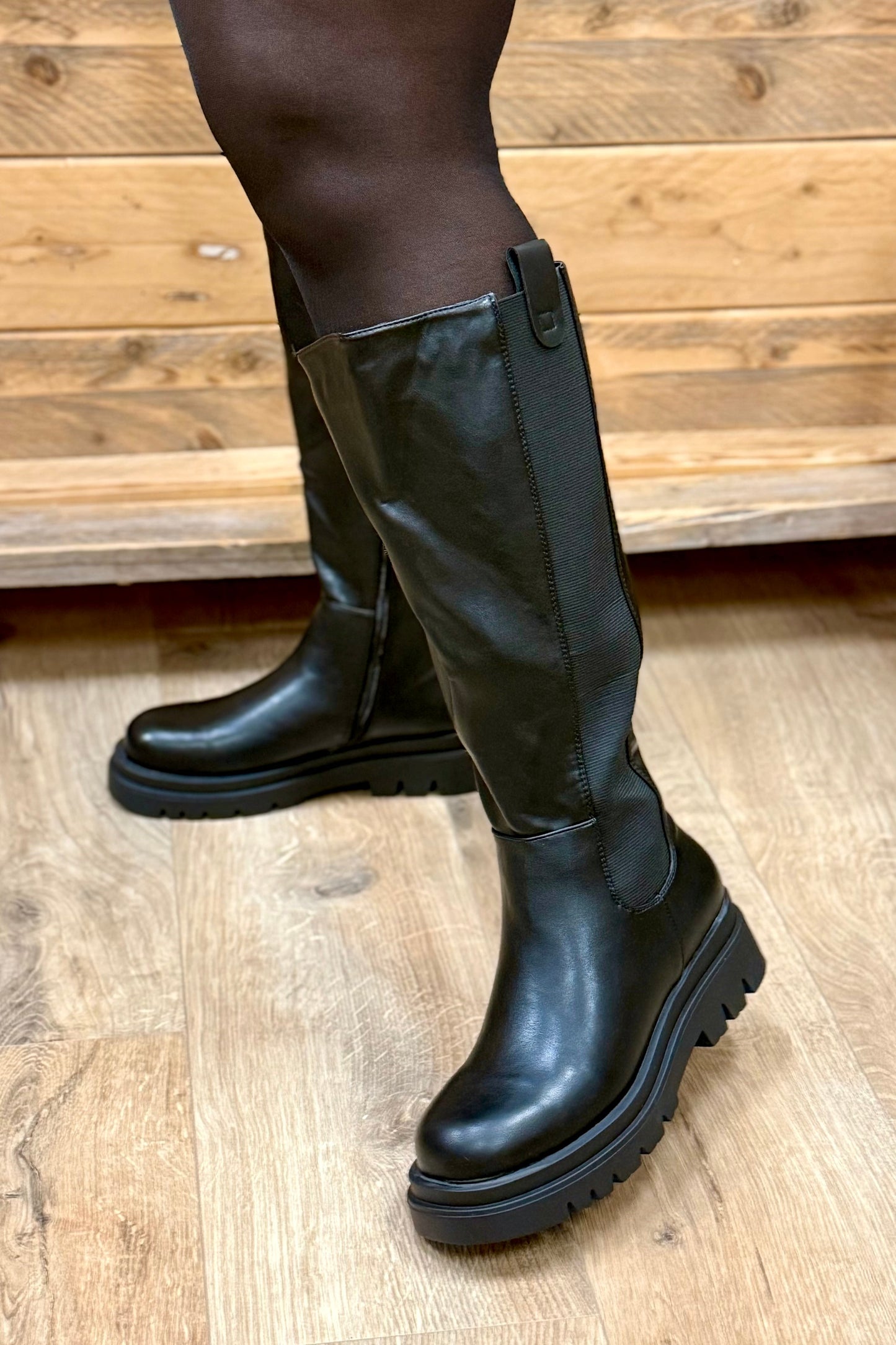 Botte Giulia Noir Mollet XXL