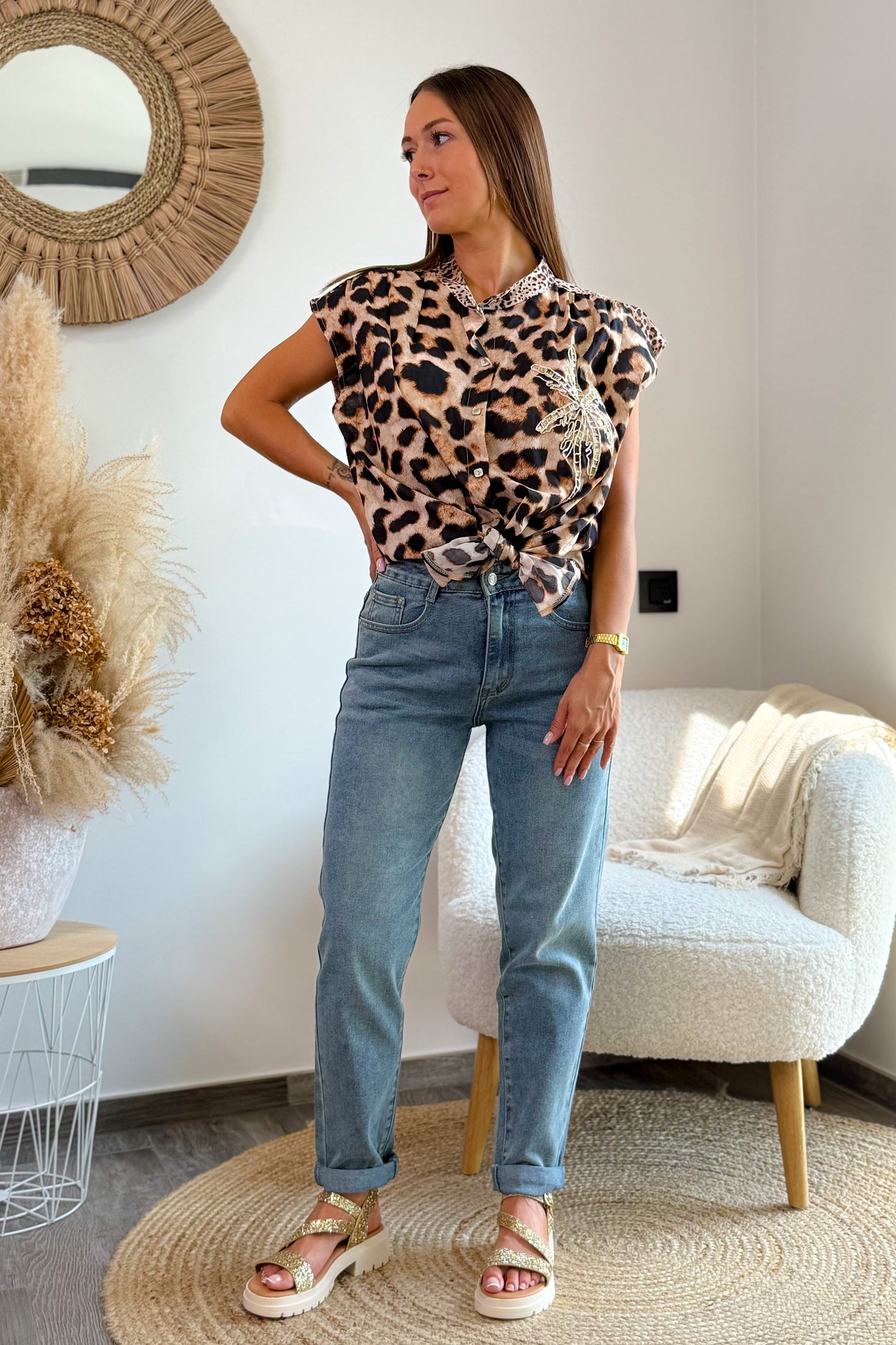 Chemise Larina Léopard