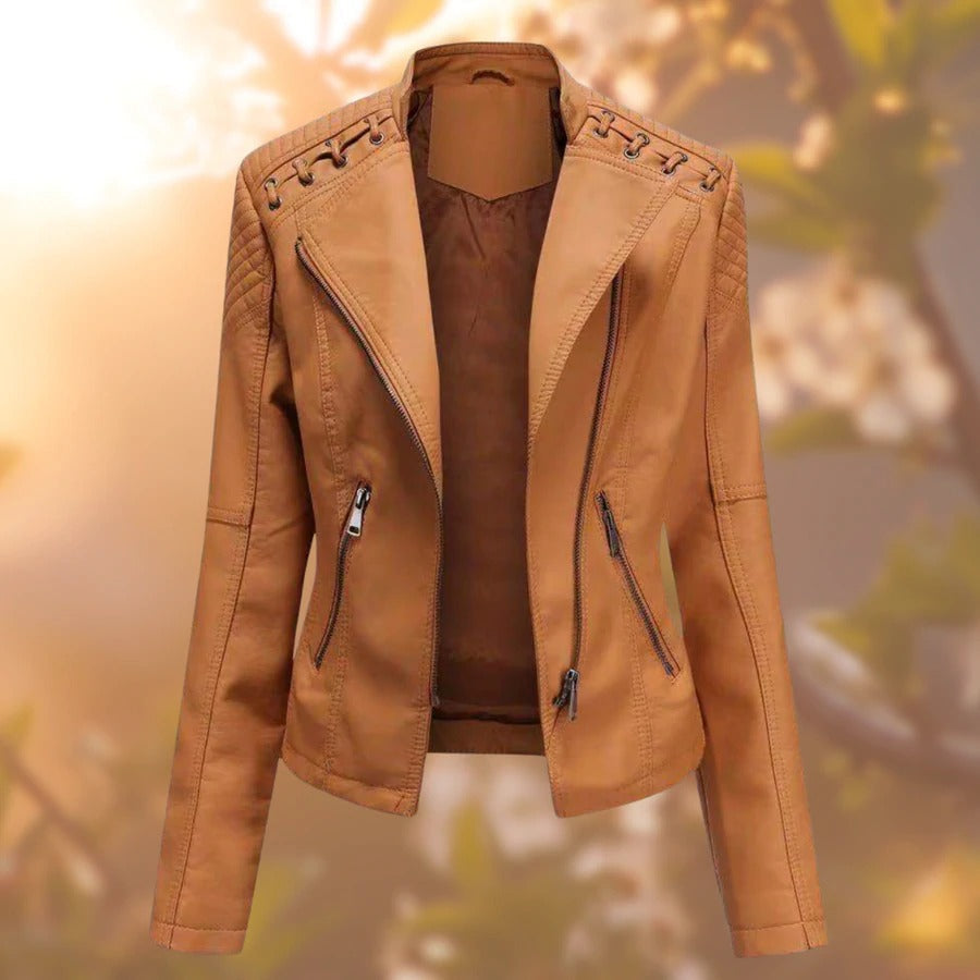 Veronica™ | Veste en Cuir Élégante pour Femme