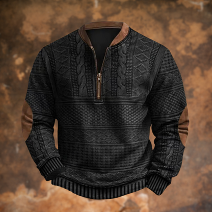 Anthony™ - Pull en tricot pour homme avec demi-fermeture éclair