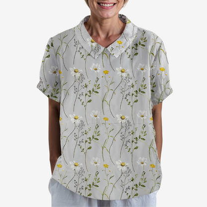 Amélie™ Blouse Vintage en Lin