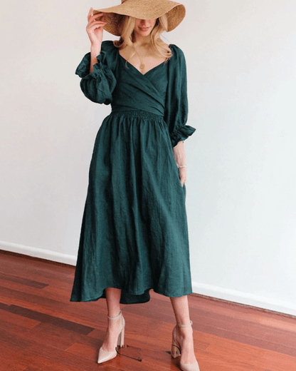 Tana | Robe Française à Manches Volantes
