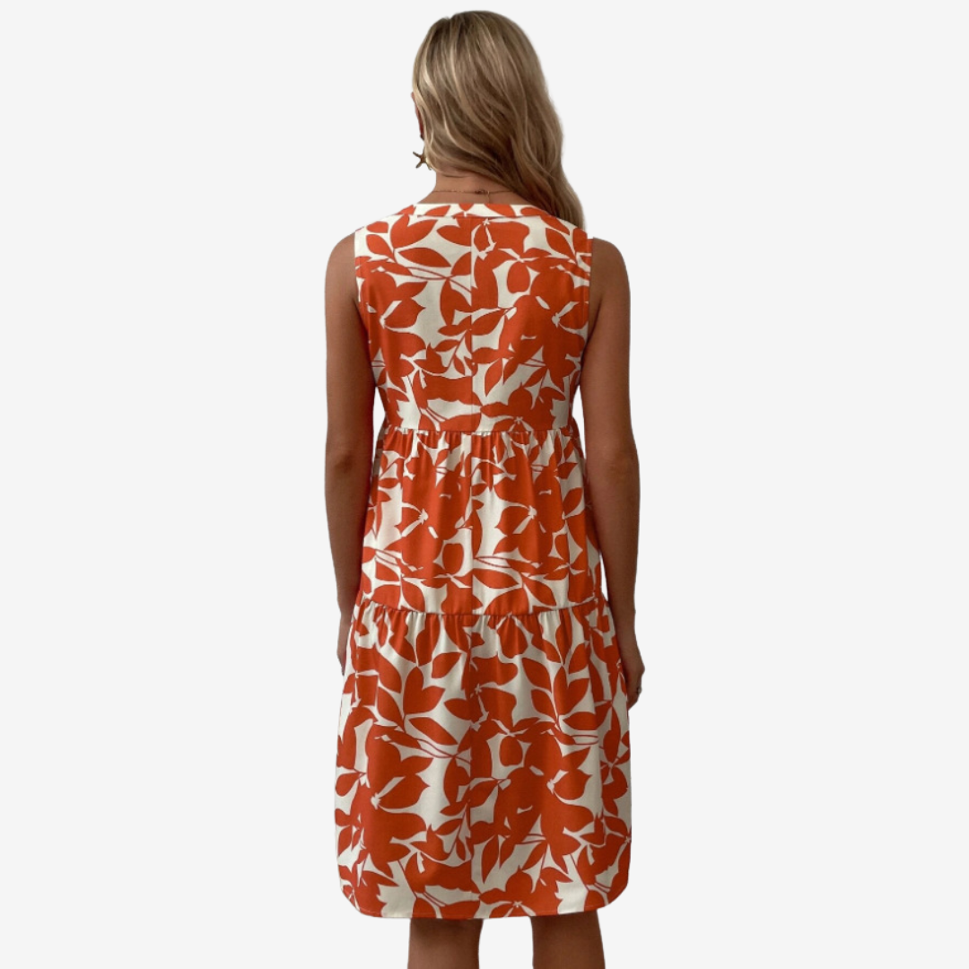 Séraphine™ Midi à Motifs Feuillus