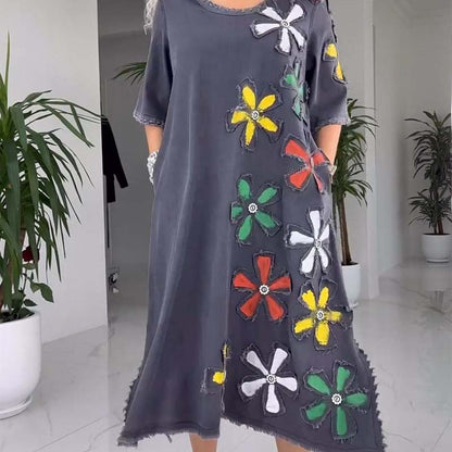 Kalena™ - Robe décontractée avec col rond