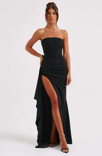 Stacy - Robe Longue Sans Bretelles