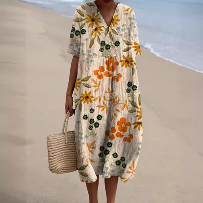 GABRIELA – ROBE DÉCONTRACTÉE À THÈME FLORAL