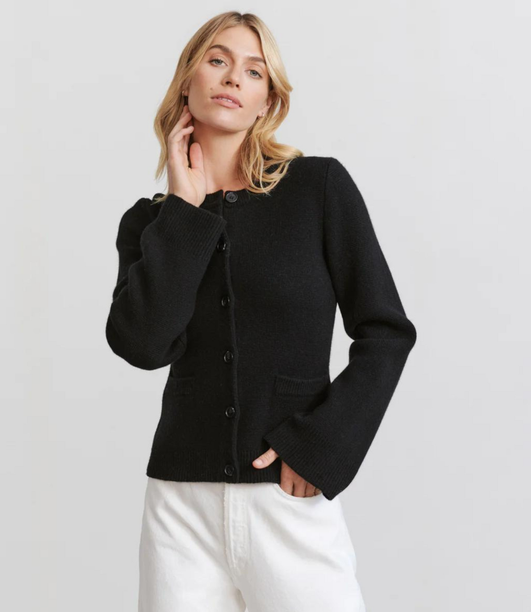 BELLAMY – CARDIGAN ÉLÉGANT À MANCHES ÉVASÉES