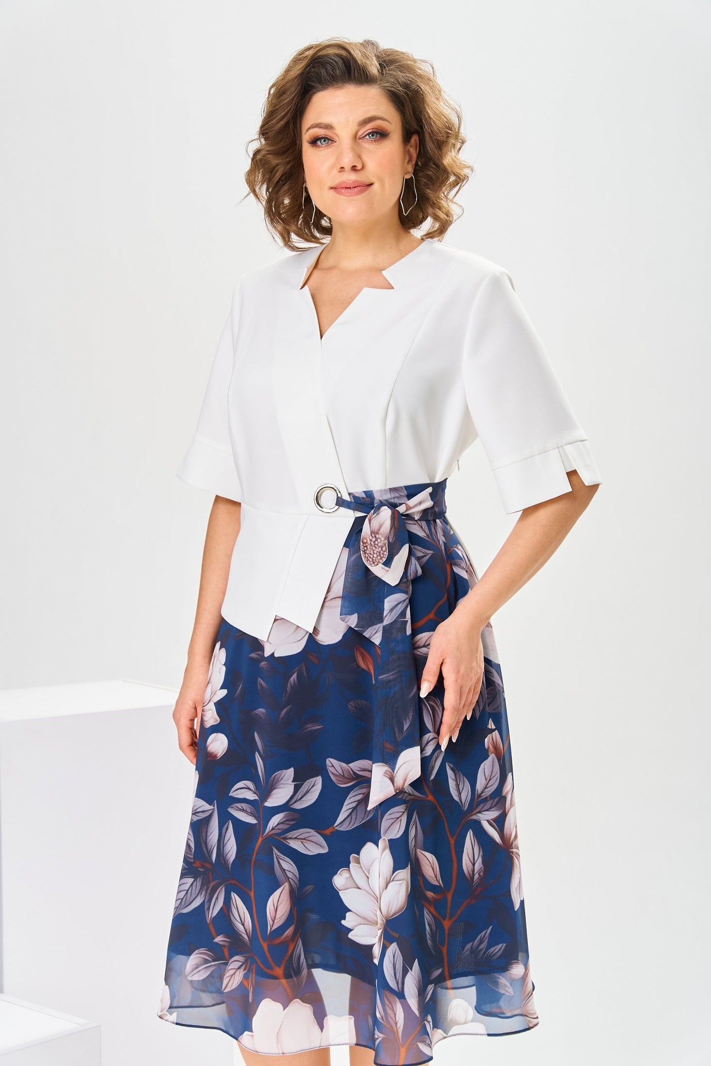 Adelisa™ - Robe en Coton et Soie de Haute Qualité pour une Élégance Naturelle