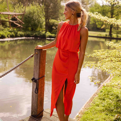 Robe d'été fluide avec charme élégant