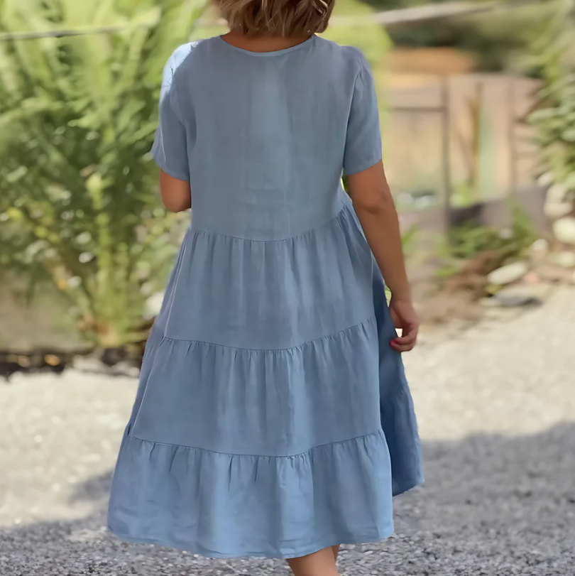 Robe ample pour femmes coupe trapèze confortable pour un usage quotidien