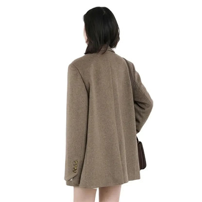 Sali™ | Manteau en Laine Mi-Long
