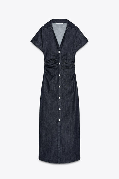 Robe de soirée denim décontractée pour tous les jours