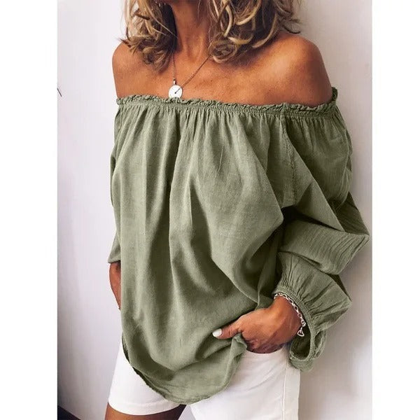 Blouse Épaules Dénudées Bohème