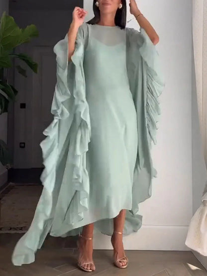 Robe ample à volants