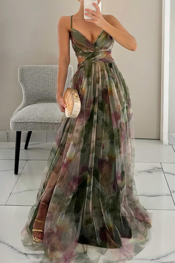 Vaëlia™ | Élégante Maxi-Robe Florale