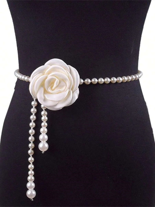 Chaîne de taille en fleur de camélia