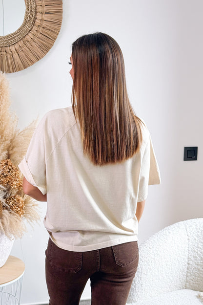 T-Shirt Farock Beige JDY