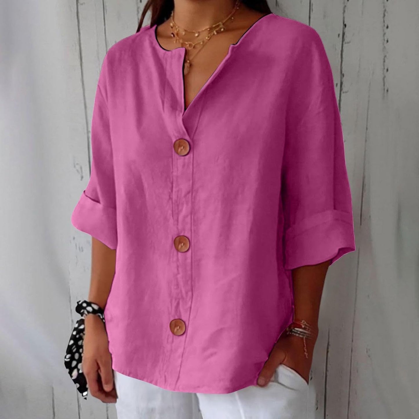 Chemise Maryline Décontractée En Lin